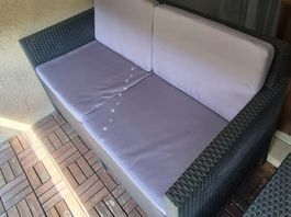 Rattanlounge mit Sitzkissen wg. Umzug zu verkaufen