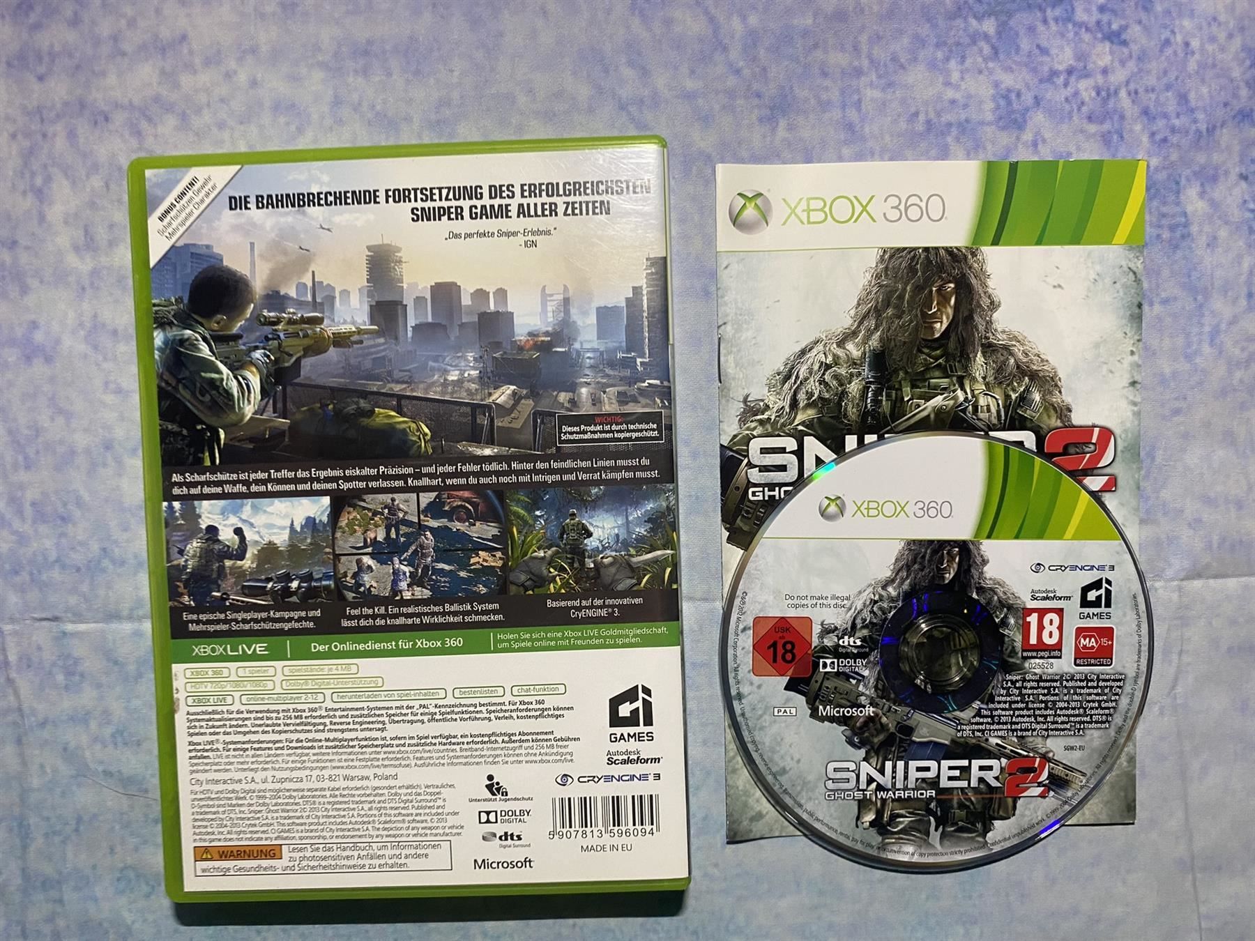 Microsoft Giochi: Xbox360: Sniper Ghost Warrior 2 – Usato da Märstetten venduto da AlienNova 1