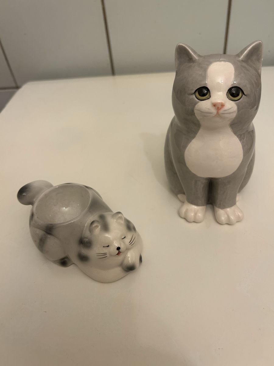 Statuette: 2 Süsse Kätzchen Keramik . – Usato da Allschwil venduto da Maline1 2