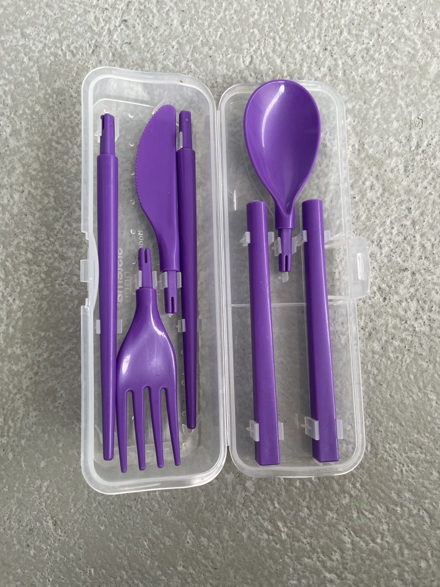 Set di posate: 2x Wiederverwendbares Reisebesteck, Camping, Picknick Set – Usato da Grosswangen venduto da Yafuda 2