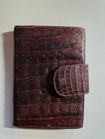 Vintage Brief Tasche Börse Portemonnaie Leder