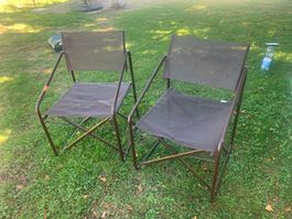 2 faltbare Stühle für Camping oder ähnliches