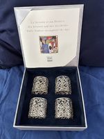 Ronds de serviette argenté 