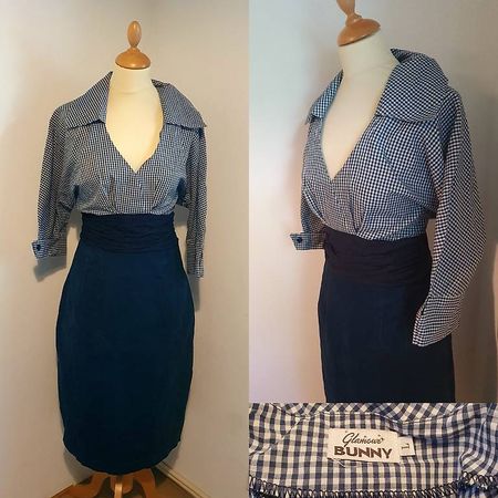 Robe bleue "Glamour Bunny"