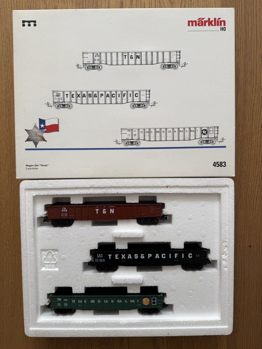 Märklin Modelleisenbahnen: Märklin 4583 USA Güterwagenset – Neu (gemäss Beschreibung) aus Fieschertal von REZELL