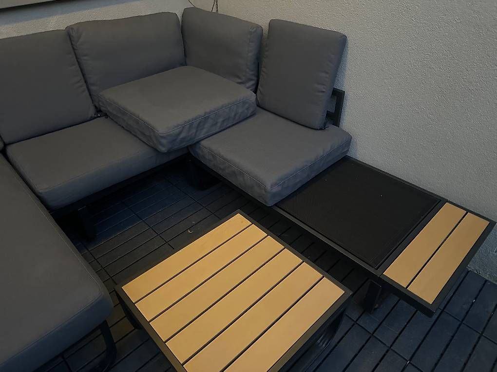 Divani: Gartenlounge / Garten-Ecksofa-Set mit Auflagen Aluminium – Nuovo (secondo la descrizione) da Zürich venduto da Faetze0 2