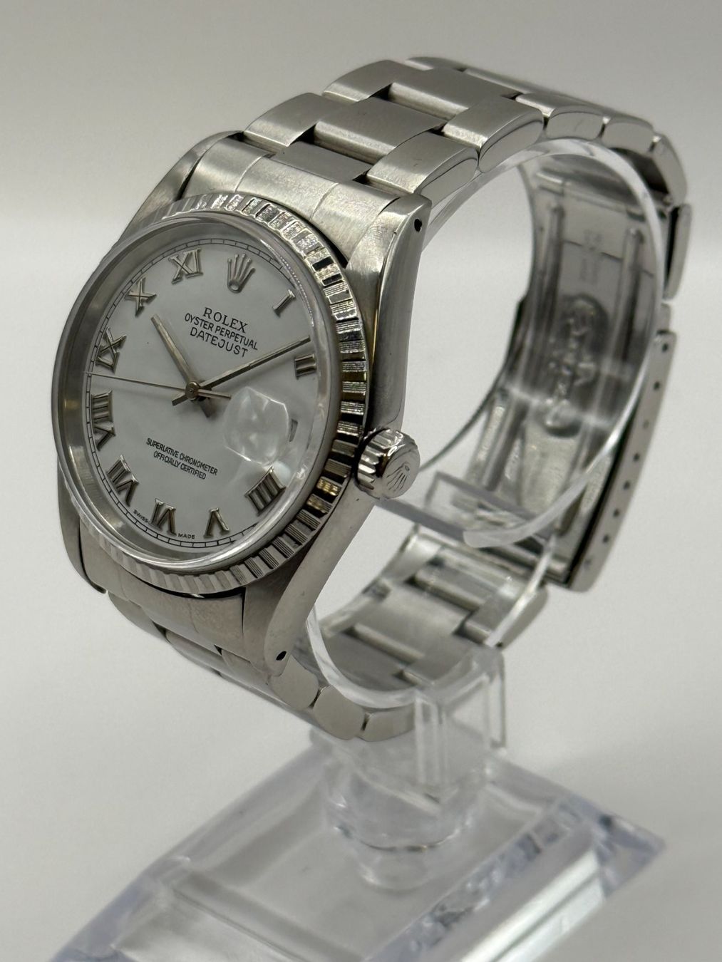 Rolex Orologi: Rolex Datejust 36 mm Cadran Blanc Romain – Usato da Bottens venduto da Evergold.ch 1