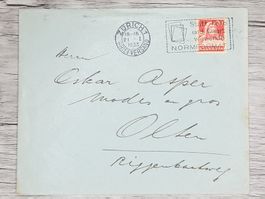 CL01 Enveloppe + Timbre Suisse 1933