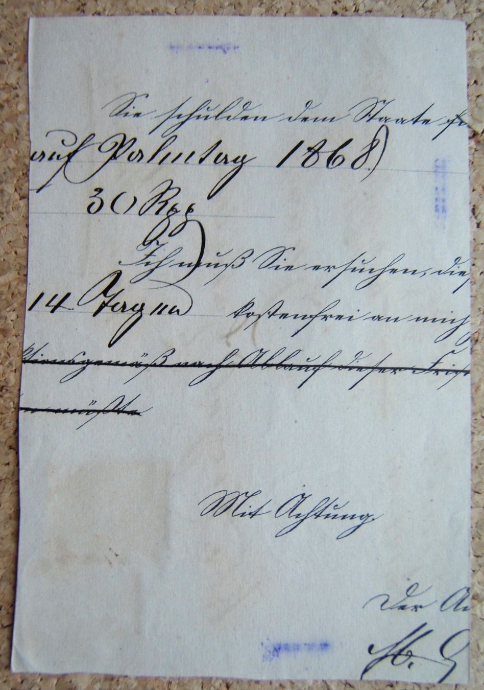 Alle Briefmarken: BRIEFAUSSCHNITT 1868 – Gebraucht aus Brunnen von Nonne04 1