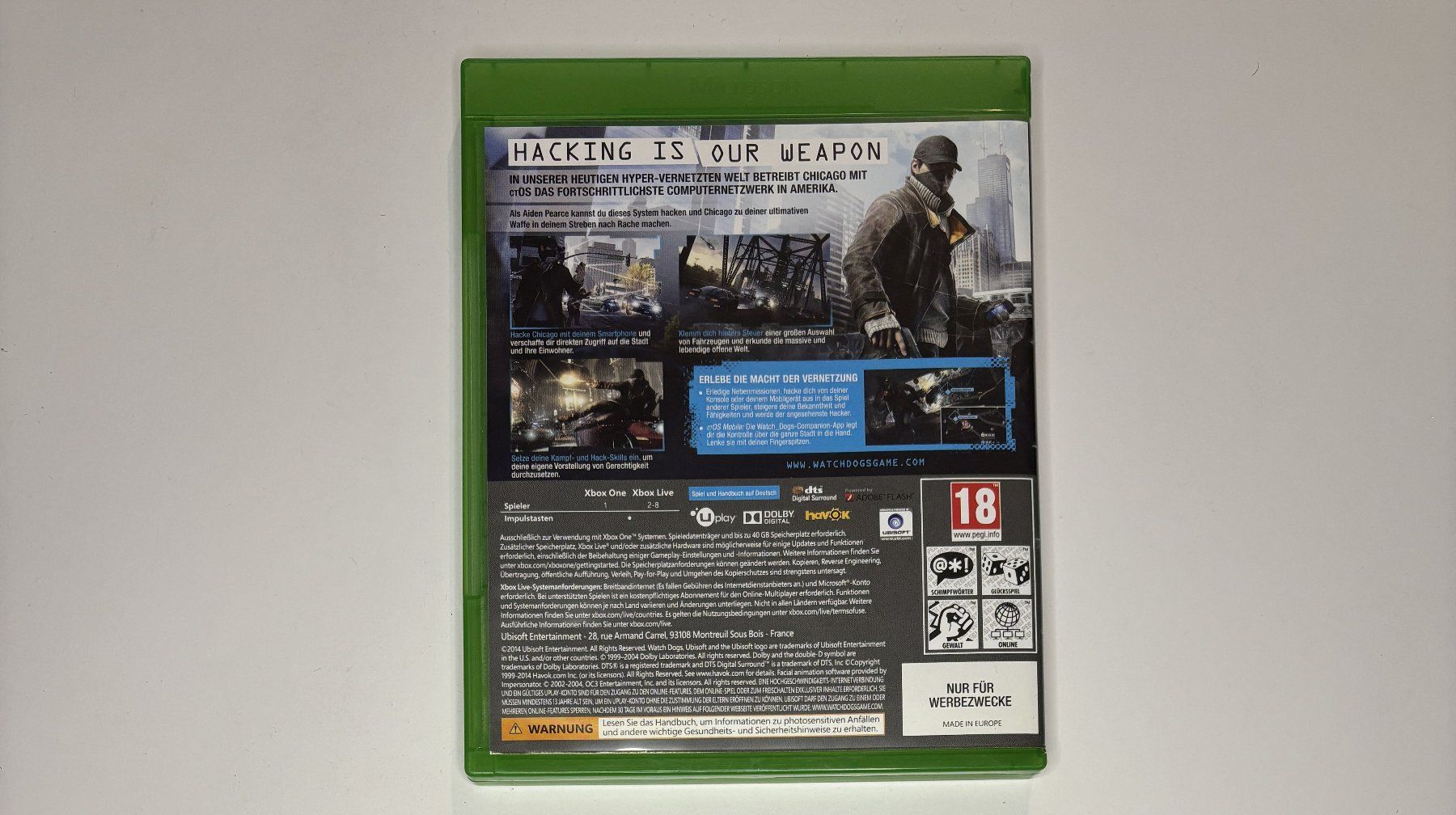 Giochi: XBOX One - Watch Dogs – Usato da Allschwil venduto da Bullach 2