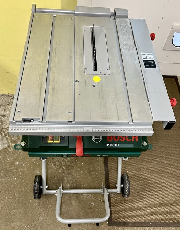 BOSCH PTS10 & PTA2000 Tischkreissäge mit Untergestell (Gebraucht) in ...