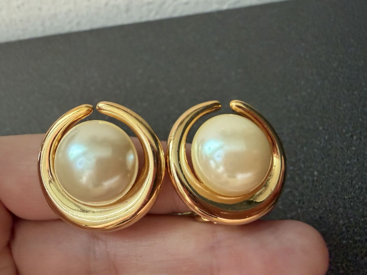 Orecchini pendenti & Orecchini a lobo: Vintage Ohrringe Clips Luxus Modeschmuck, Perlen  – Usato da Lamone venduto da LaCantinaMagica 2