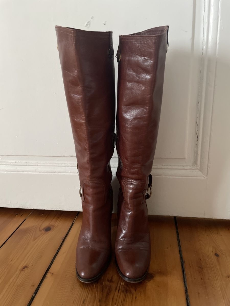 Scarpe da donna: Italian leather boots/size 38/10cm heels – Usato da Genève venduto da iimon3 1
