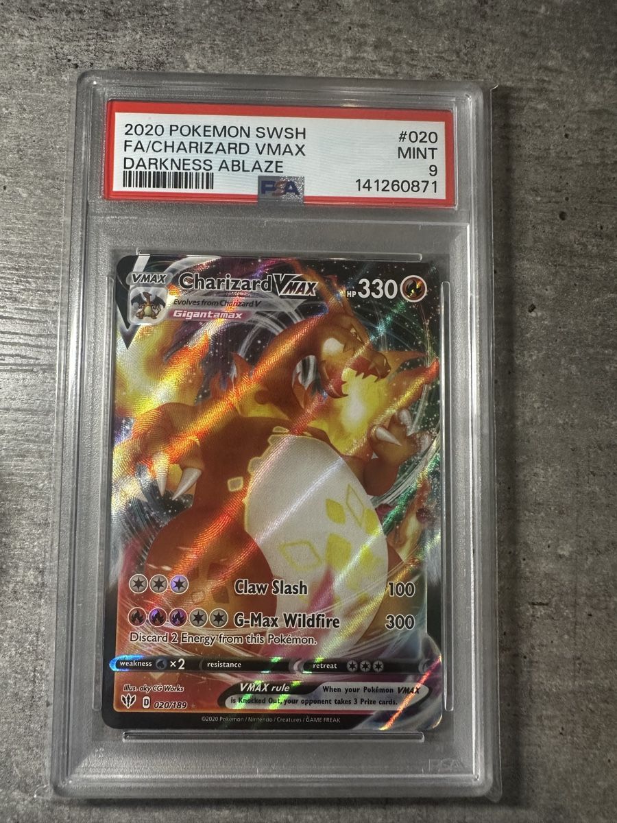 Pokémon Sammelbilder & Trading cards: Pokemon Karte Charizard VMAX Darkness Ablaze PSA 9 – Gebraucht aus Winterthur von ber_ylr8