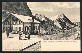 Grosse Scheidegg, Gasthaus mit Bergpanor