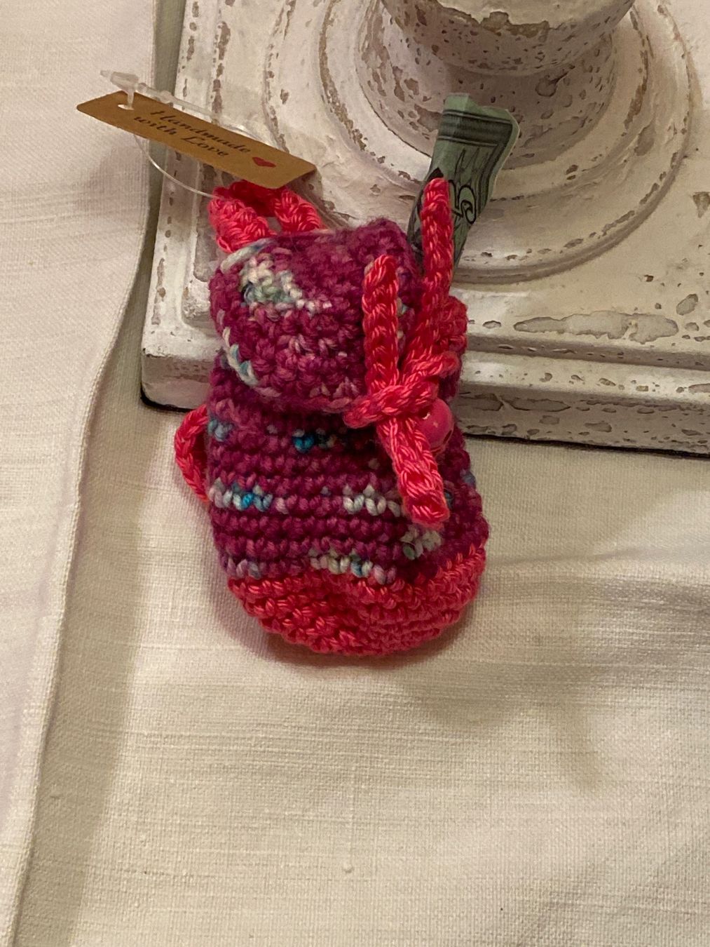 Tutte le decorazioni: MINI RUCKSACK,ROSA-BUNT,HANDGEMACHT – Nuovo e nell'imballaggio originale da Meienried venduto da ManuelaBoutique