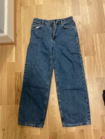 Jeans Monoprix blu gamba larga taglia 38 buone condizioni