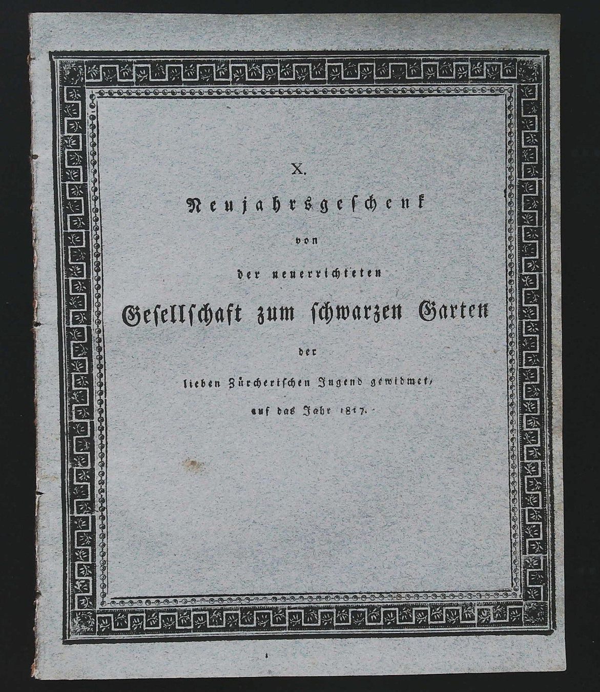Incisioni: Leukerbad Neujahrsblatt mit Ansicht 1817 – Usato da Rafz venduto da Helvet32 2