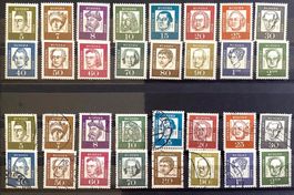 1961 BRD / Bedeuten Deutsche Serie ** + Gest. Mi- 348-362
