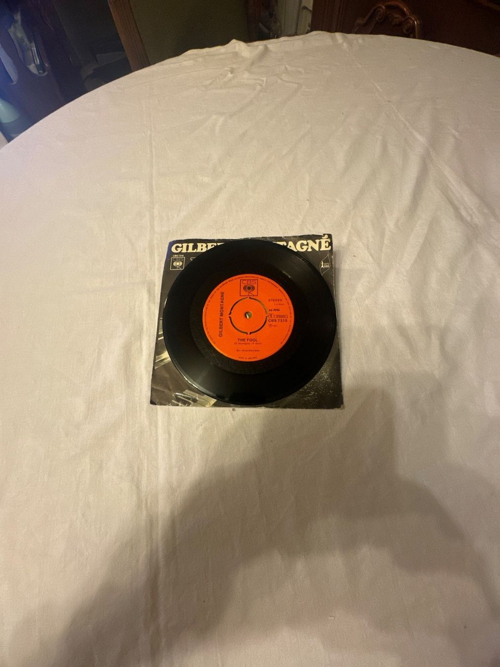 Dischi in vinile: Gilbert Montagné - The Fool / Vinyle 45T – Usato da La Chaux-de-Fonds venduto da Marteaux 5