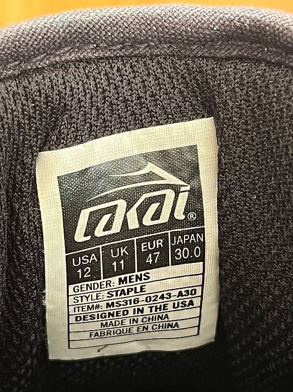 Scarpe da uomo: LAKAI STAPLE SKATESCHUHE  US 12 – Usato da Küsnacht ZH venduto da fourstar_de 2