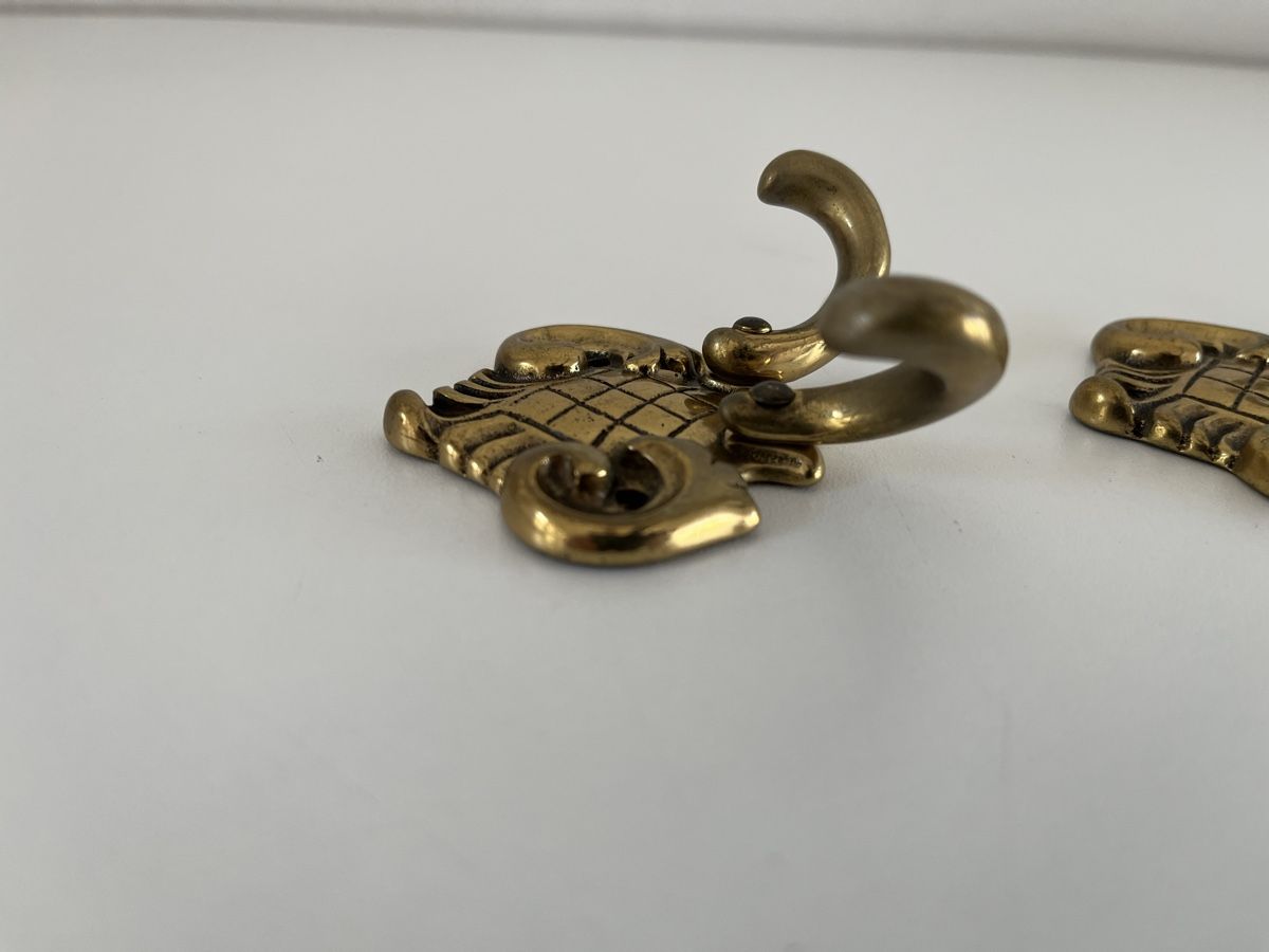 Quincaillerie: 4 Stk. Doppelhaken aus Messing – D'occasion à Wetzikon ZH par seli03 6