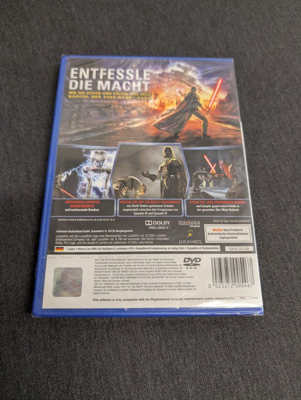 Spiele: Star wars the Force unleashed Sony playstation 2 SEALED – Neu und originalverpackt aus Giubiasco von Ticinerd 1