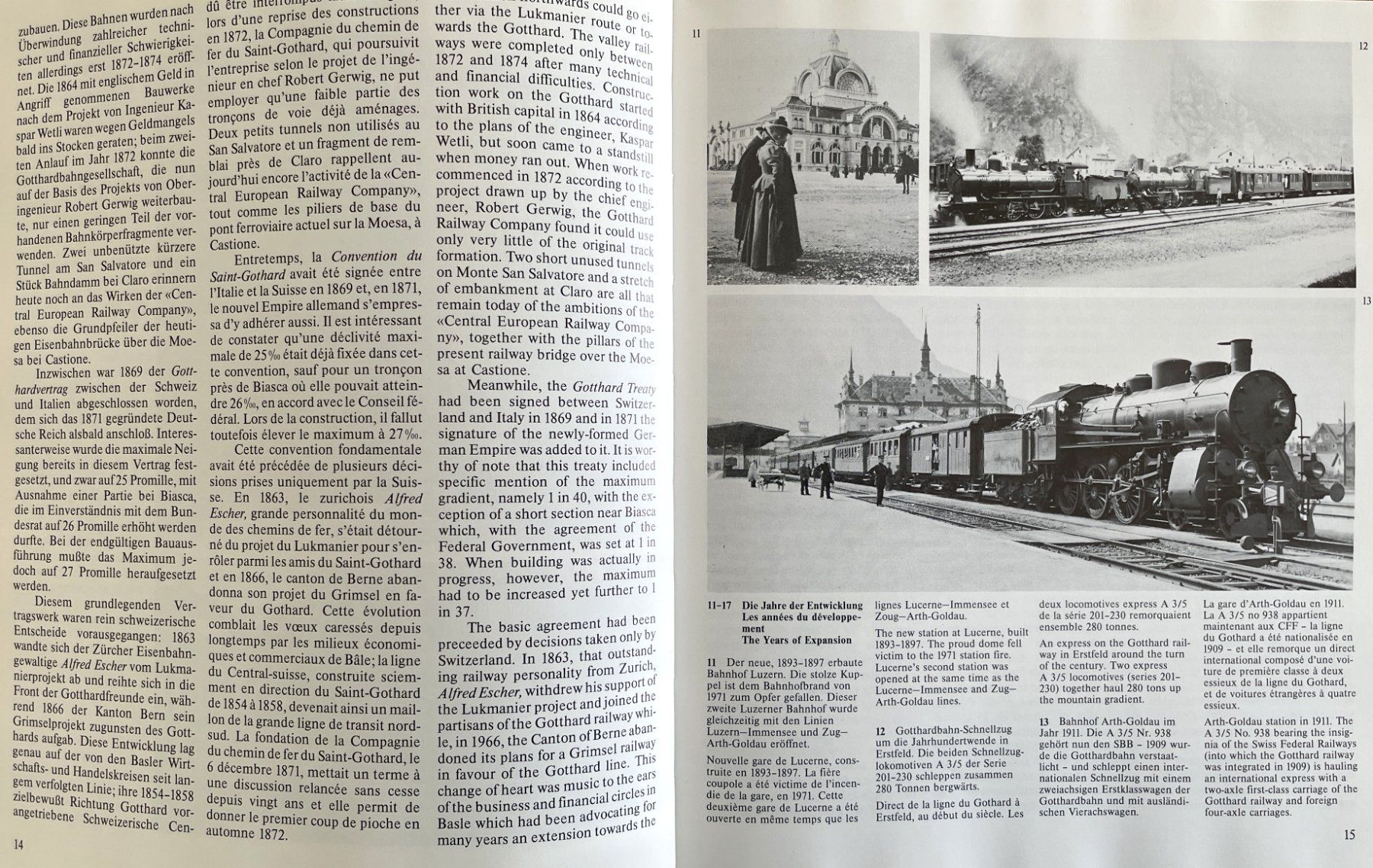 Livres: Die Gottardbahn - Le train du Gotthard – D'occasion à Savagnier par Ne2065 3