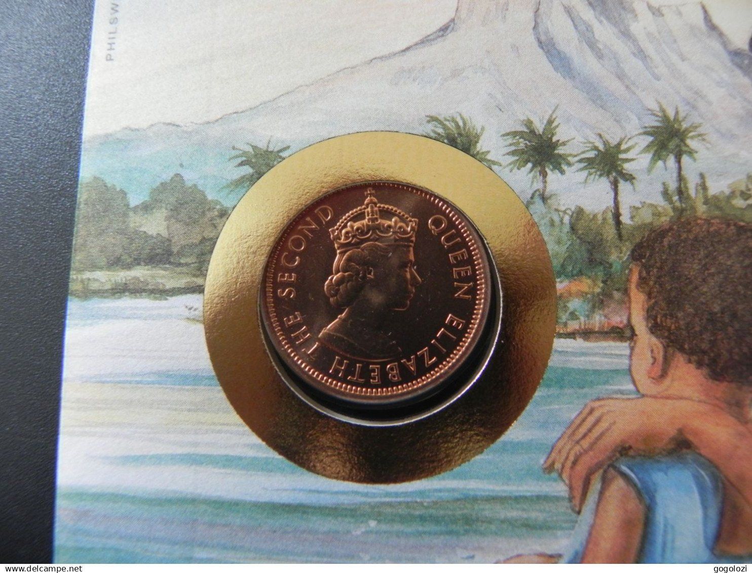 Alle Münzen: Münzbrief Mauritius 2 Cents 1978 – Gebraucht aus Biel/Bienne von Gogolozi 1