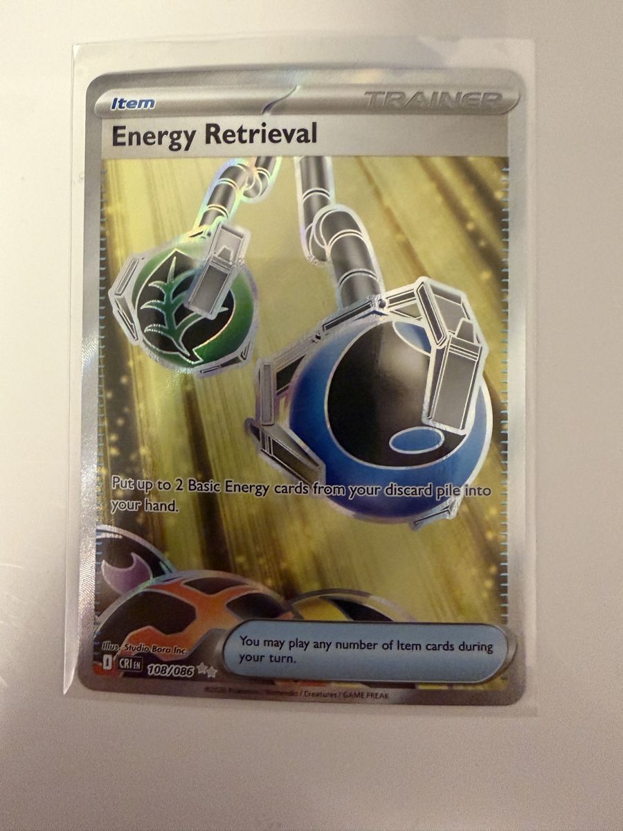 Pokémon Carte collezionabili: Energy Retrieval 108/086 EN – Nuovo (secondo la descrizione) da St. Margrethen SG venduto da mar_r9qg