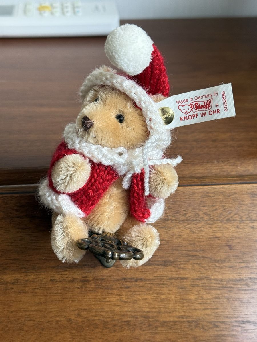 Steiff Jouets: Bär von Steiff 1996 Weihnachtsbaum Bär – Neuf avec emballage d'origine à Mumpf par A_B_E 3