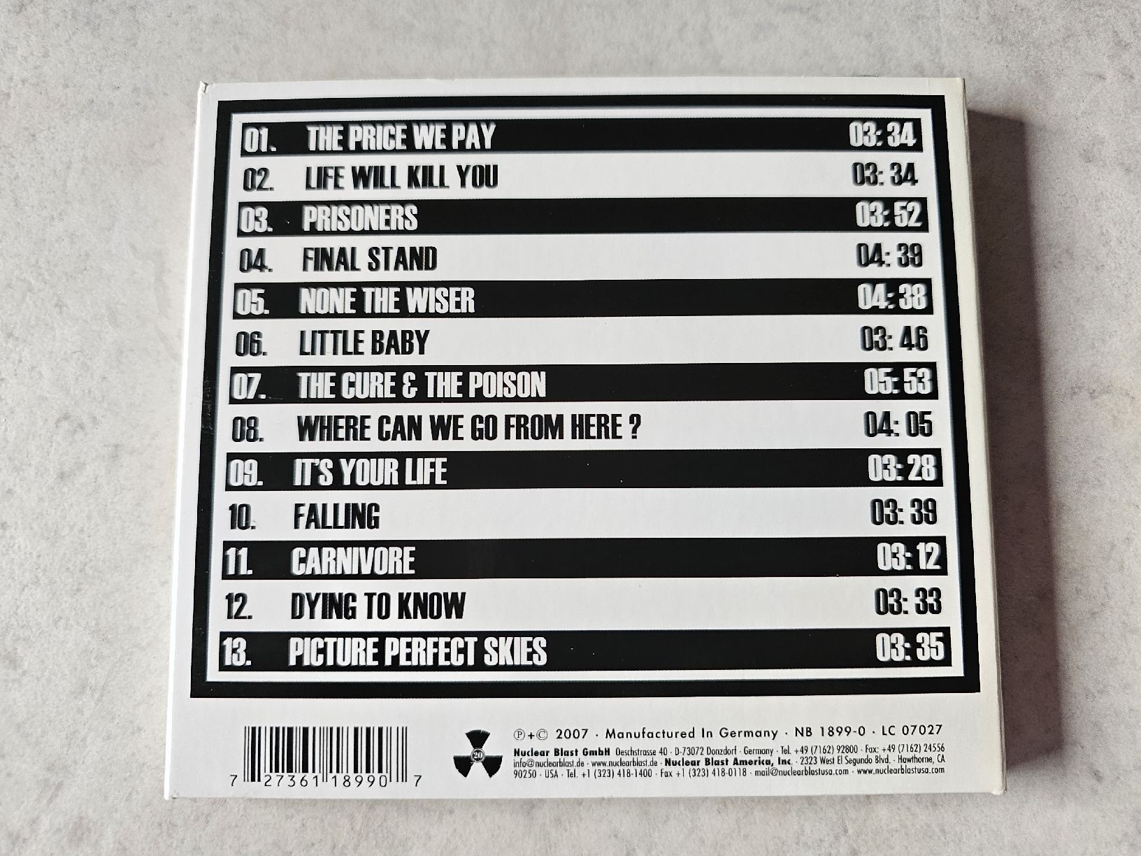 CD: Clawfinger  -  Life Will Kill You – Usato da Schneisingen venduto da backstore24 1