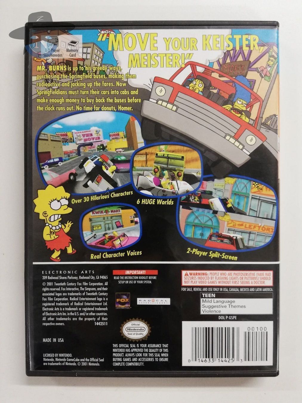 Nintendo Giochi: Simpsons Road Rage      / USA / Gamecube – Usato da St. Gallen venduto da zorro_dc 1