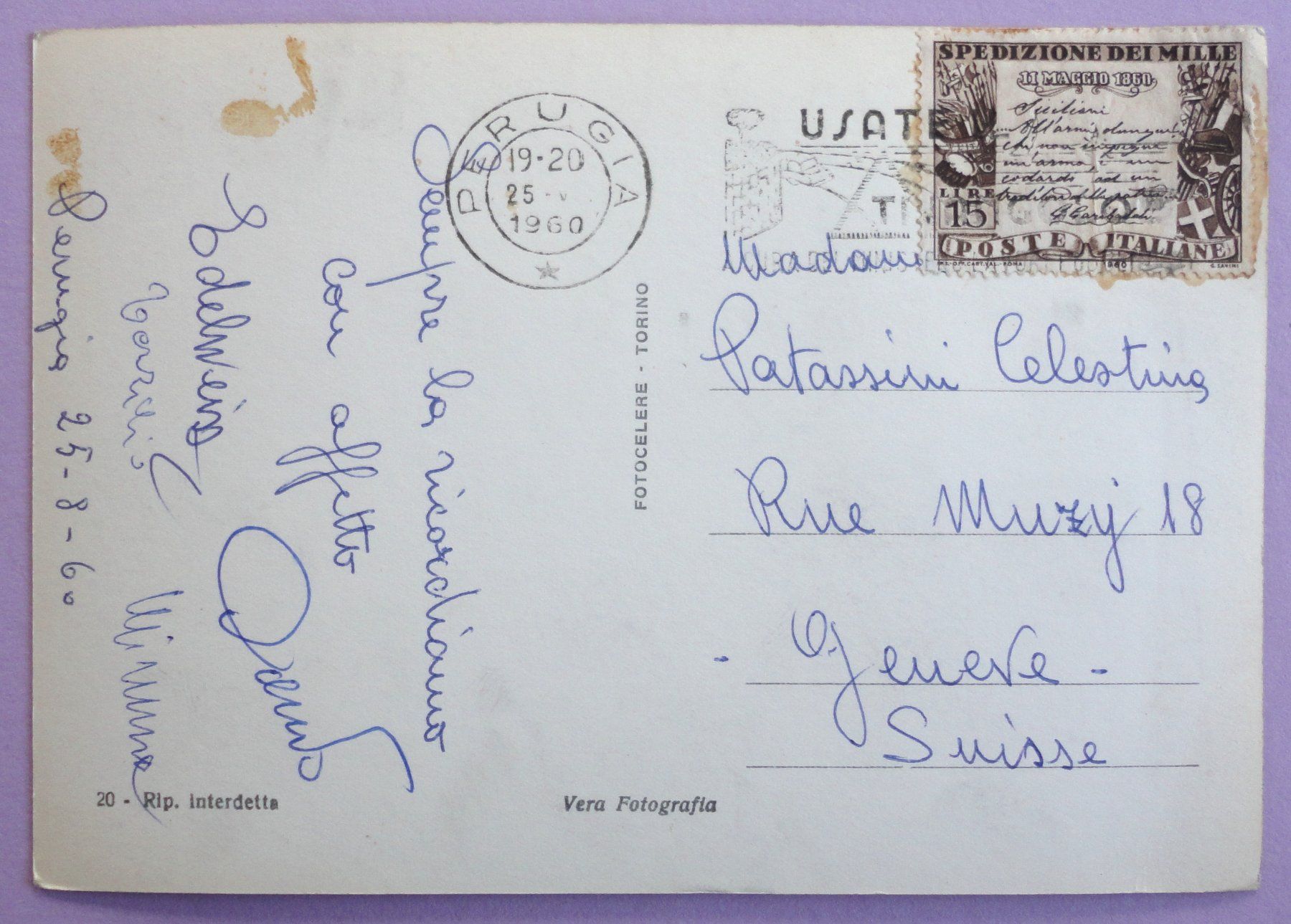Cartoline postali: Perugia - Largo Cacciatori delle Alpi – Difettoso da Fétigny venduto da Billy2miny 1