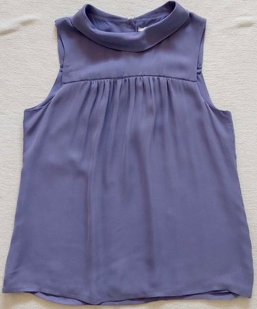 Blouse J.CREW CH34 US2P soie violet gris