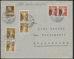 1932 Brief o BERN Tellen Mehrfach-/Mischfrankatur TOP ab 1.-