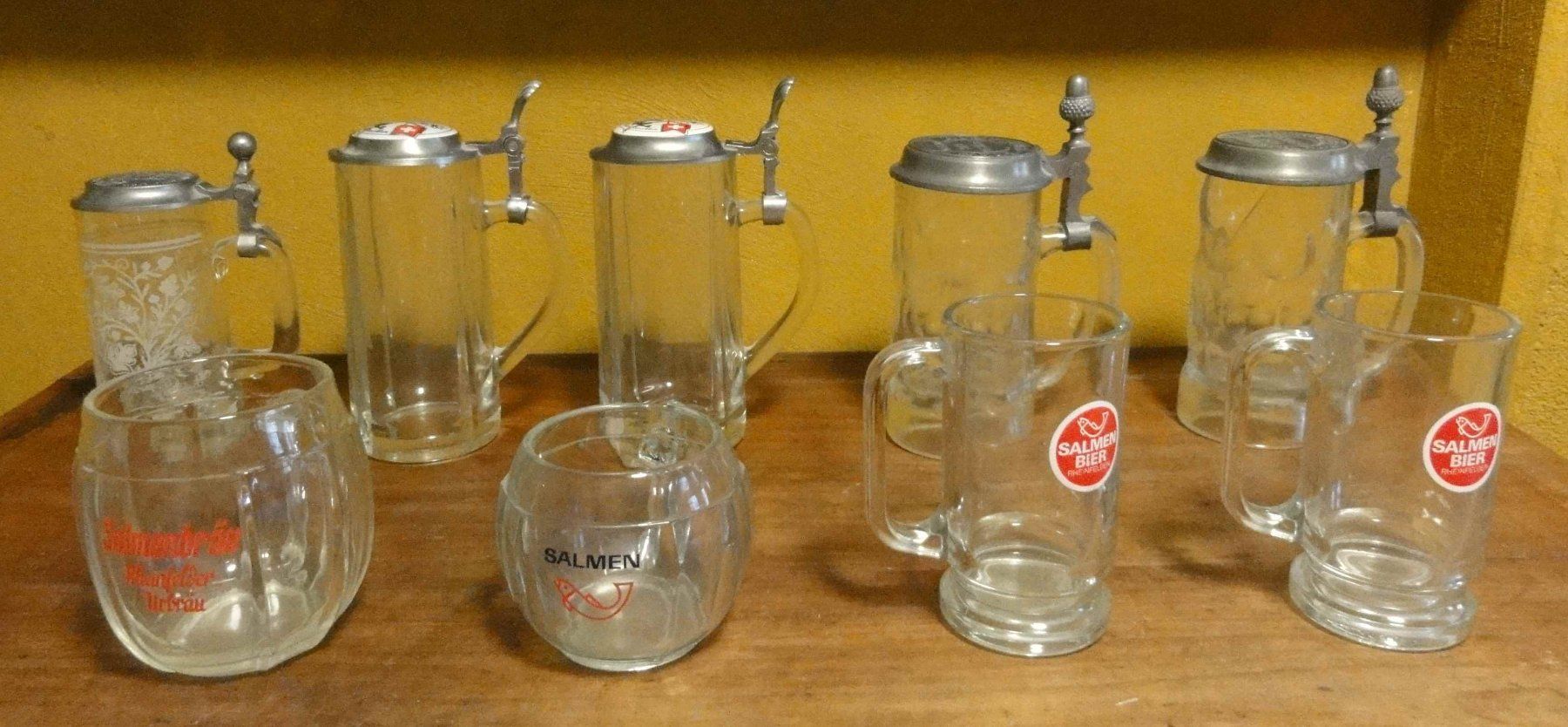 Bicchieri: Biergläser mit und ohne Deckel, vor 1990 – Usato da Wohlen AG venduto da Flusslauf
