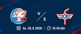 3 Tickets fürs Derby ZSC vs. EHC Kloten 