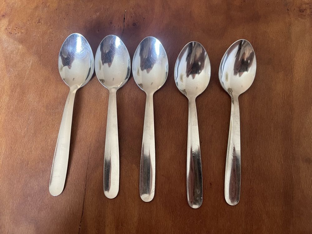 6 Weiße Porzellan-Kaffeelöffel – 13 Cm, Spülmaschinenfest, Für Espresso, Desserts & Mehr