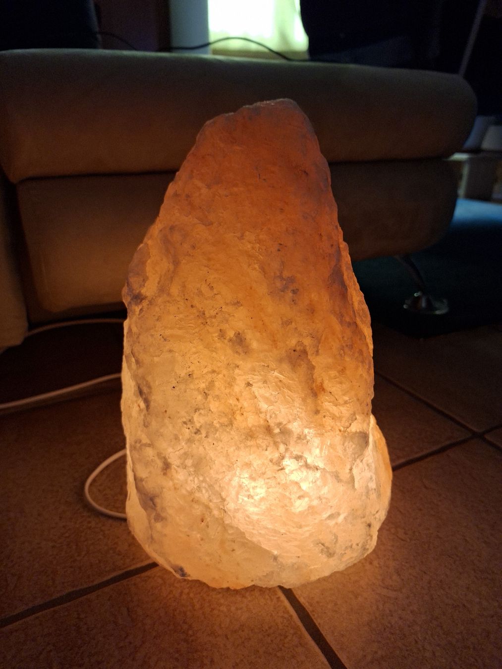 Minerali & Pietre curative: Salzkristall Stein- Lampe – Usato da Biberist venduto da Hope40 1