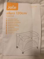 Joie Allura 120cm Travel Cot Instruction Manual