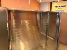Chromstahl Hängeschrank - Mid Century Industrial Design