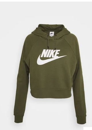 Nike Kapuzenpullover - Hoodie - olive/white - L - wie Neu