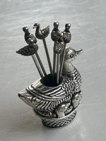 Aperitifspiessli Entenmotiv mit 6 Spiessli Metall (S25)