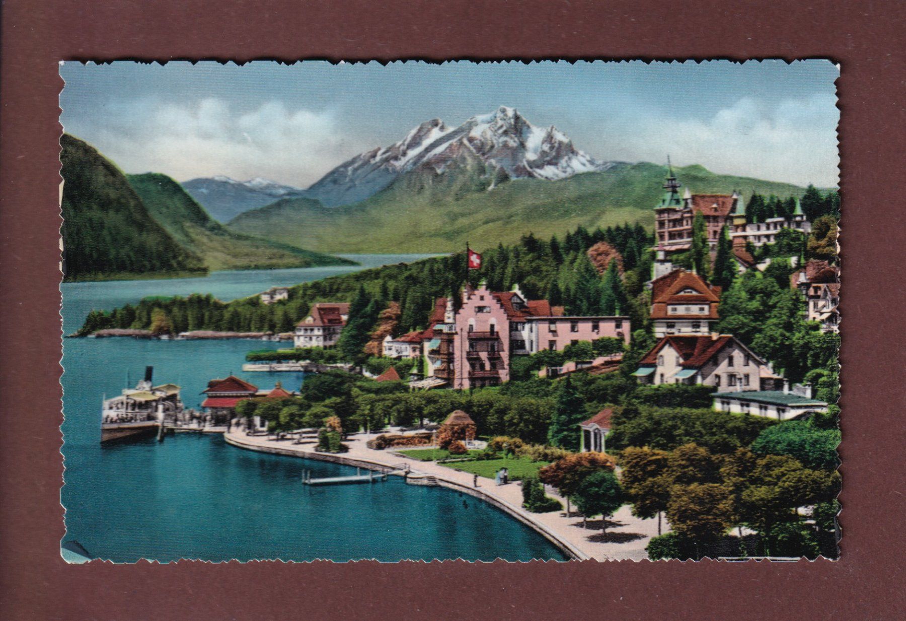 Cartoline postali: WEGGIS - Quai - Pilatus – Usato da Pully venduto da nicecards