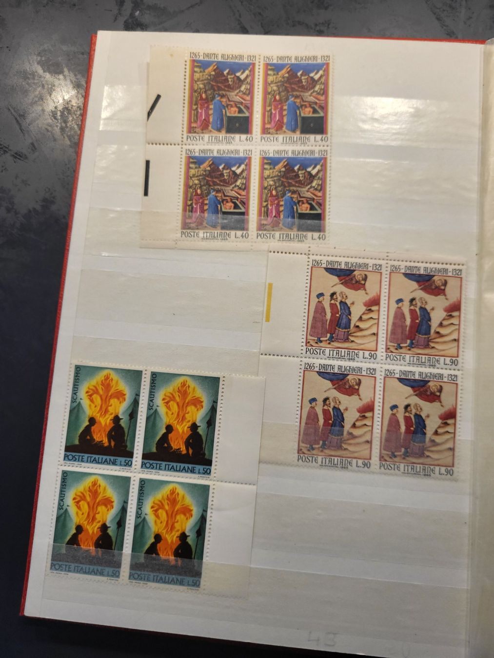 Alle Briefmarken: Sammlung Album - Italien – Gebraucht aus Rümlang von Turrin 3