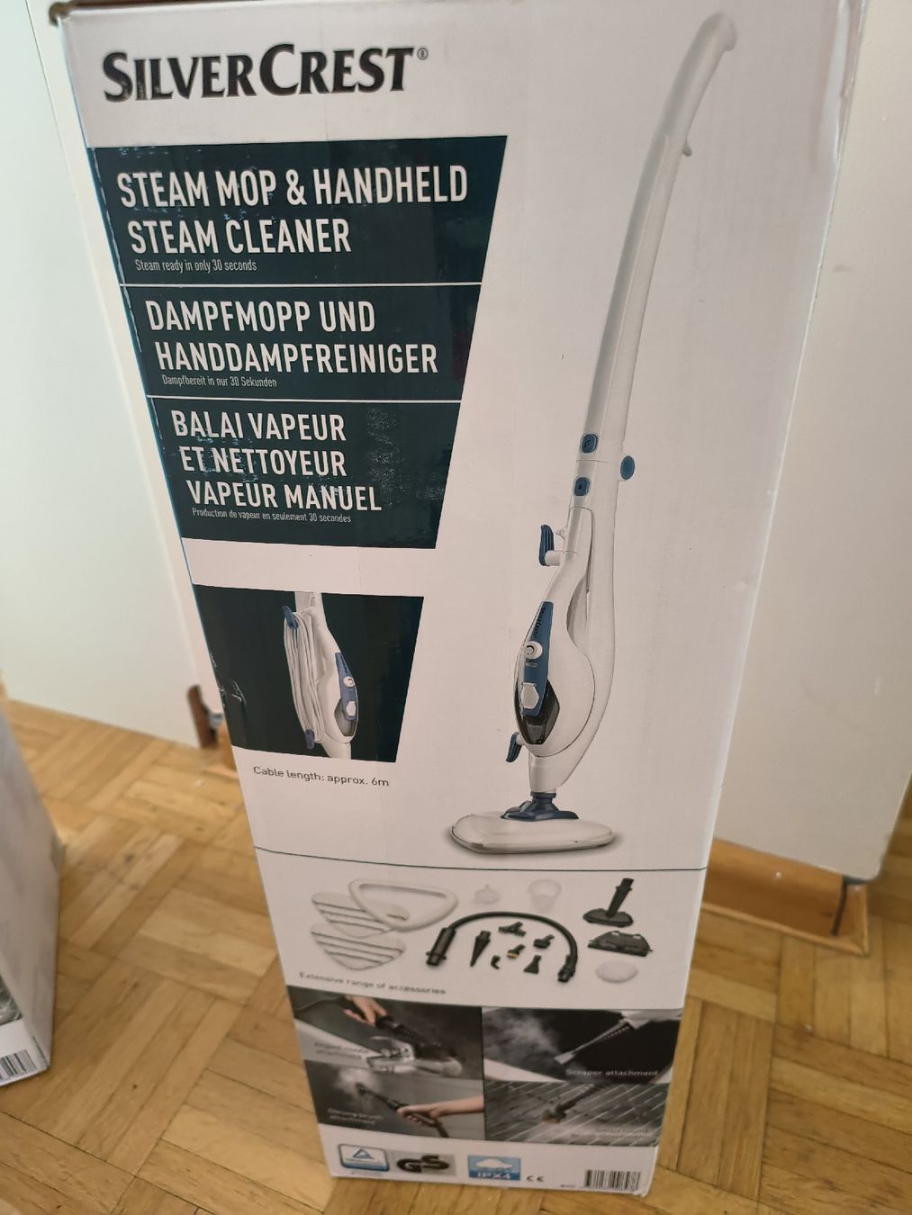 SilverCrest Pulitori a vapore: silvercrest dampreiniger mit mop funksion – Nuovo e nell'imballaggio originale da BASEL venduto da elginch