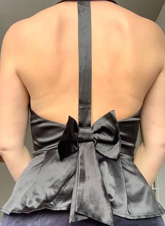 Top: Koucla Top Satin Peplum Gr. s – Usato da St. Gallen venduto da mar_rkm7 3