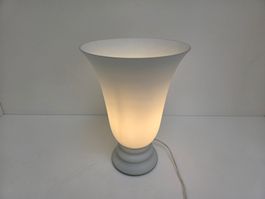 Schönes Glas Design grosse Tischleuchte 1970er