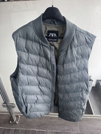 Zara Daunenweste Gr 164/13-14 J. Grau, wie neu! Versand 2.-